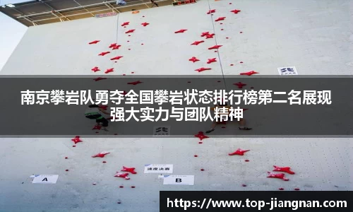 南京攀岩队勇夺全国攀岩状态排行榜第二名展现强大实力与团队精神