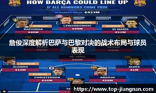 詹俊深度解析巴萨与巴黎对决的战术布局与球员表现